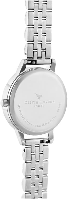 Olivia Burton Abstract Florals, Multicolor Dial Stainless Steel Bracelet (30mm)