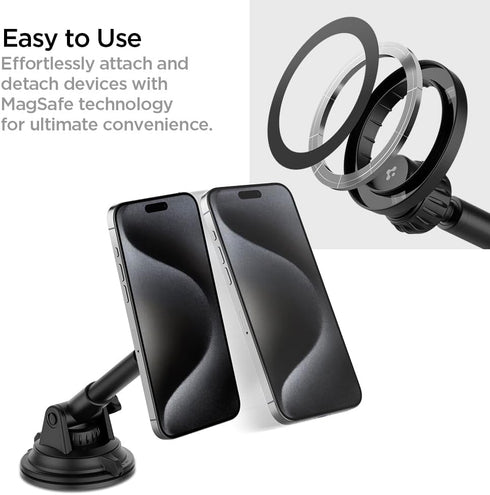 Spigen Windshield Desk Car Mount compatible with MagSafe