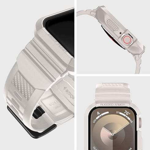 Spigen Apple Watch (45/44mm) Band with Case Rugged Armor PRO