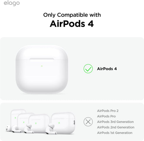 elago AirPods 4 Case Clear Hang