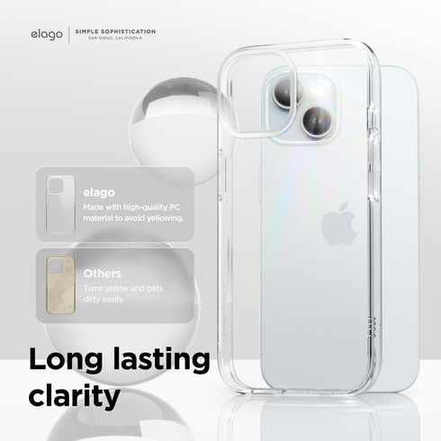 elago iPhone 15 Case Hybrid Clear
