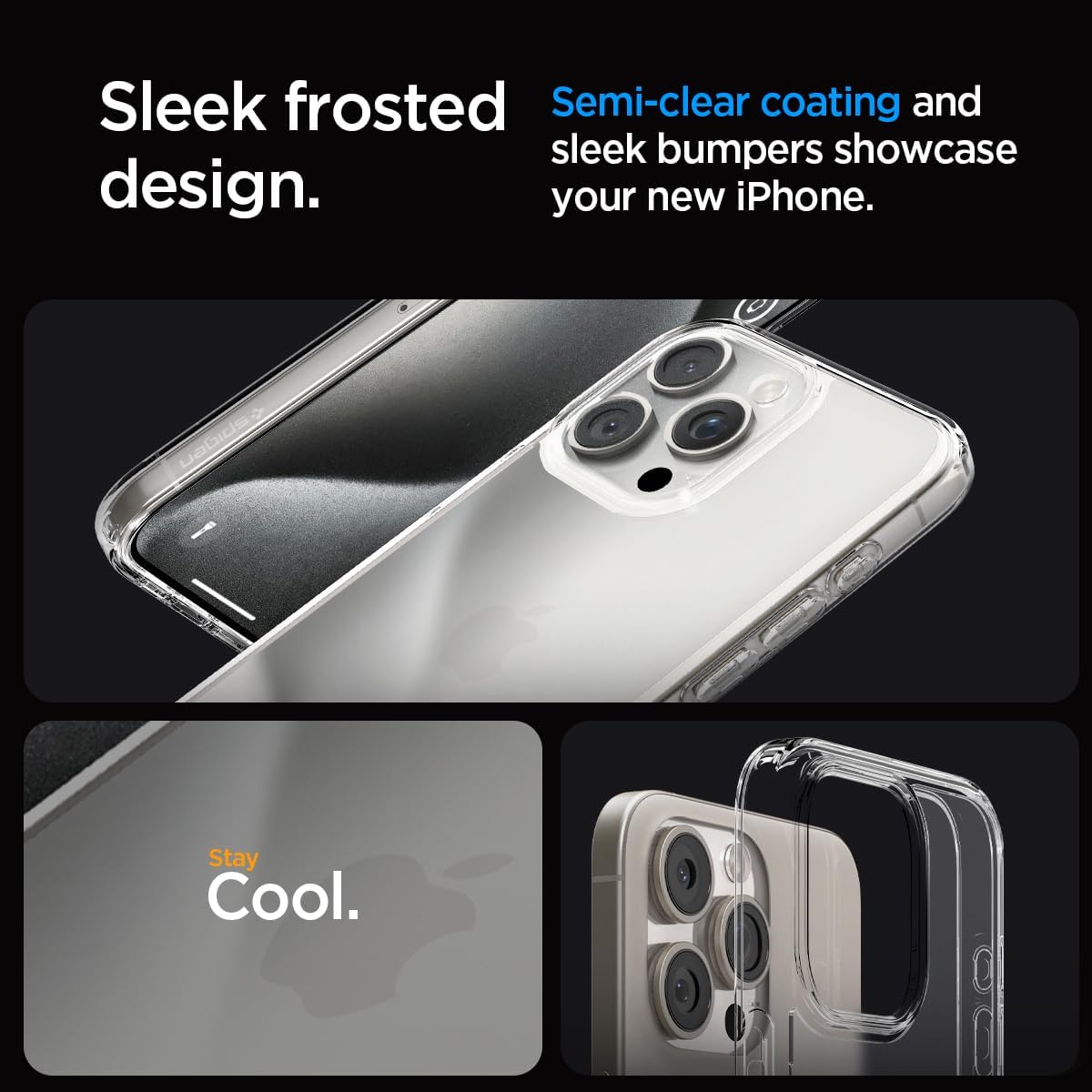 Spigen iPhone 15 Pro MAX Case Cover Ultra Hybrid FROST – CasePro