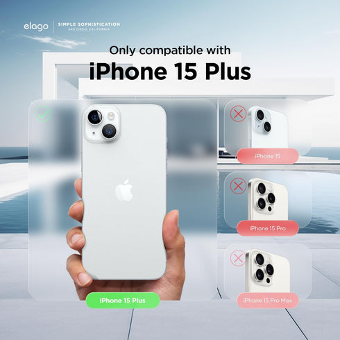 elago iPhone 15 PLUS Case Hybrid Clear