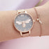 Olivia Burton Lucky Bee, Grey Dial Ionic Plated Steel Bracelet