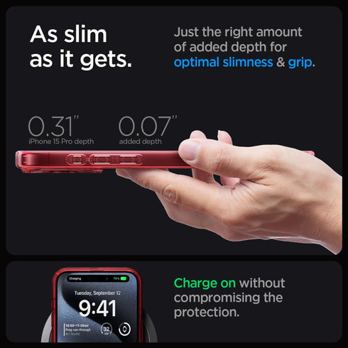 Spigen iPhone 15 PRO Case Ultra Hybrid MagFit FROST