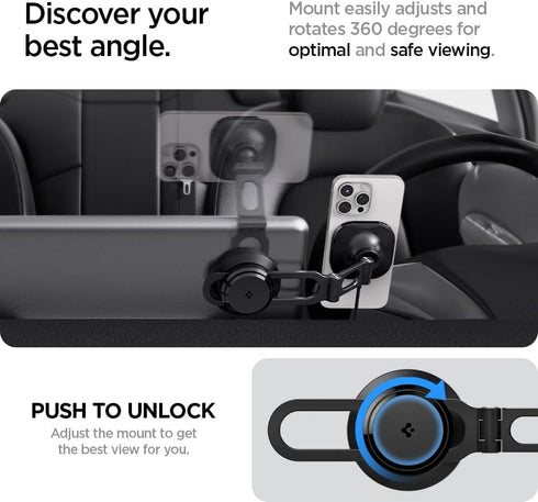 Spigen Tesla Model 3/Y/S/X OneTap Pro 3 Wireless Charging Screen Mount (MagSafe)