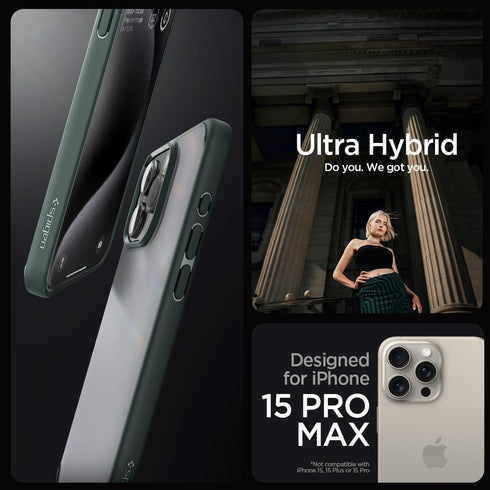 Spigen iPhone 15 Pro MAX Case Ultra Hybrid FROST