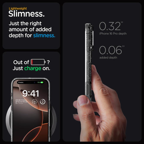 Spigen iPhone 16 PRO Case Liquid Crystal GLITTER