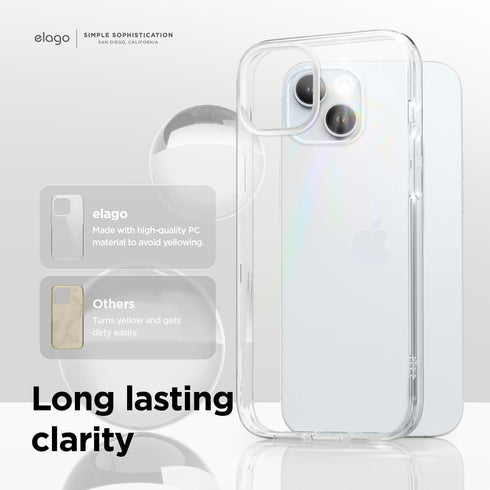 elago iPhone 15 PLUS Case Hybrid Clear