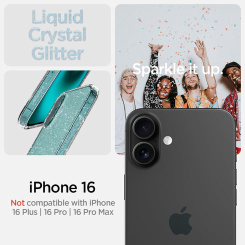Spigen iPhone 16 Case Liquid Crystal GLITTER