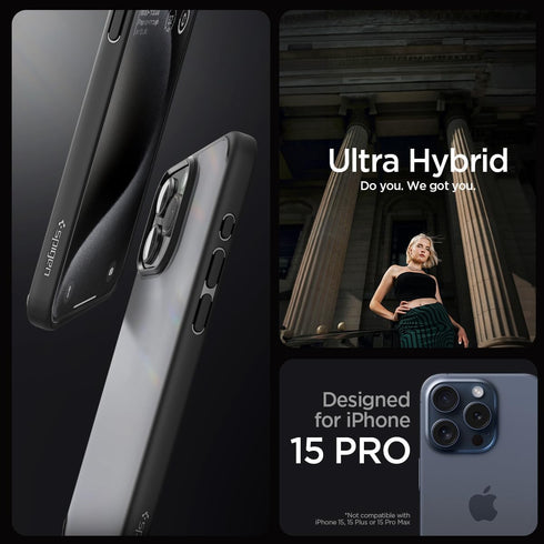 Spigen iPhone 15 PRO Case Ultra Hybrid FROST