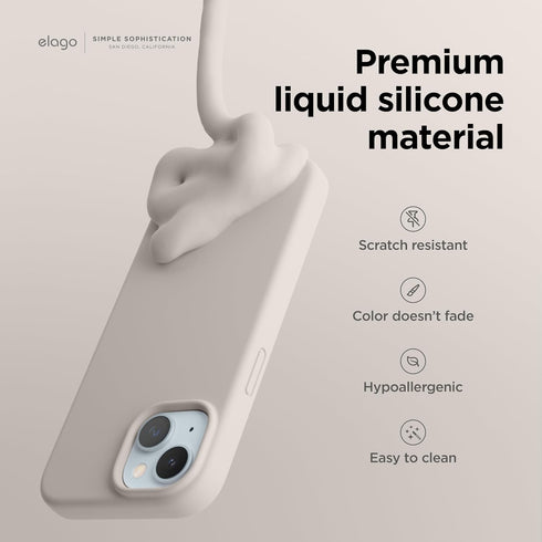 elago iPhone 15 Case Liquid Silicone