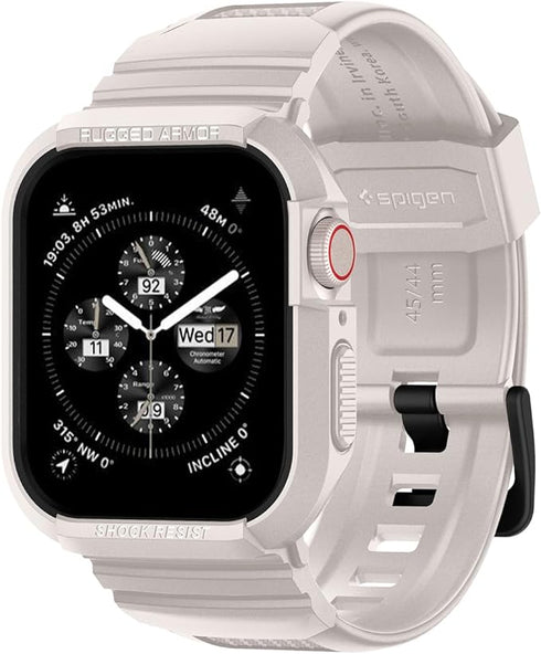 Spigen Apple Watch (45/44mm) Band with Case Rugged Armor PRO