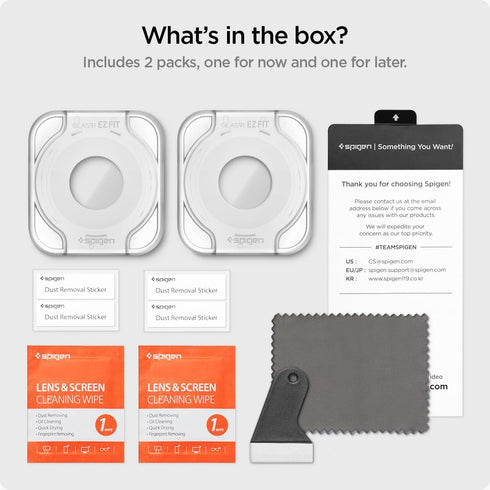 Spigen Samsung Galaxy Watch 6 (40mm) Tempered Glass Screen Protector GLAStR EZ Fit