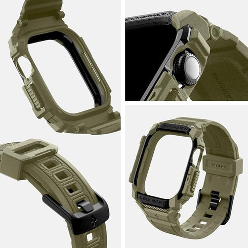 Spigen Apple Watch 10 (46mm) Band with Case Rugged Armor PRO