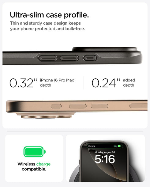 Spigen iPhone 16 Pro MAX Case Thin Fit MagFit