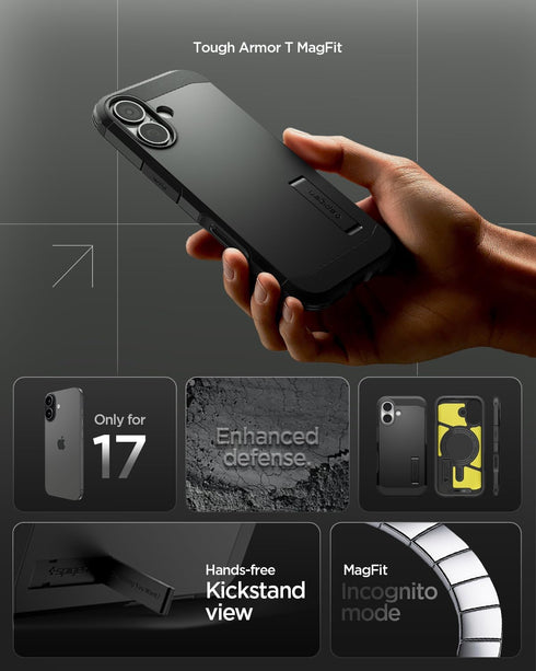 Spigen iPhone 17 Case Tough Armor MAGFIT