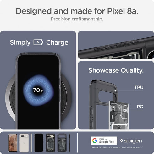 Spigen Google Pixel 8a Case Ultra Hybrid Zero One