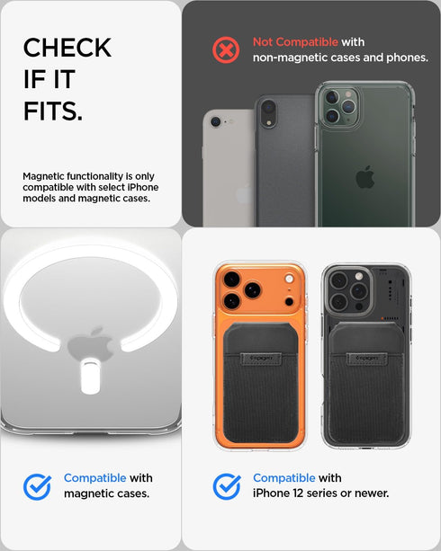 Spigen Slim Fold Magnetic Card Holder (12 Cards Stand) MagFit
