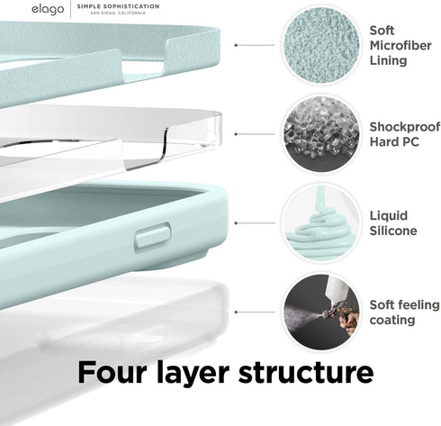 elago iPhone 14 Case Liquid Silicone