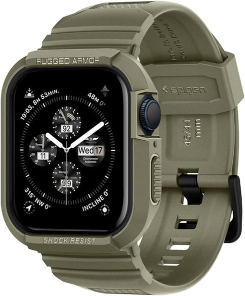 Spigen Apple Watch (45/44mm) Band with Case Rugged Armor PRO