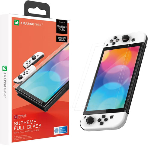 Amazing Thing Nintendo Switch OLED Tempered Glass Screen Protector Supreme Full Glass DUO