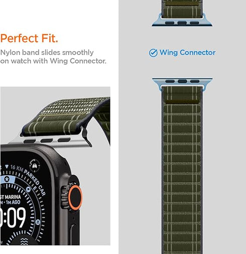 Spigen Apple Watch Band Series (49/46/45/44/42mm) WBF0 Fabric Strap