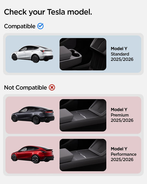 Spigen Tesla Model Y Standard 2025/2026 Juniper Lower Center Console Organizer Tray