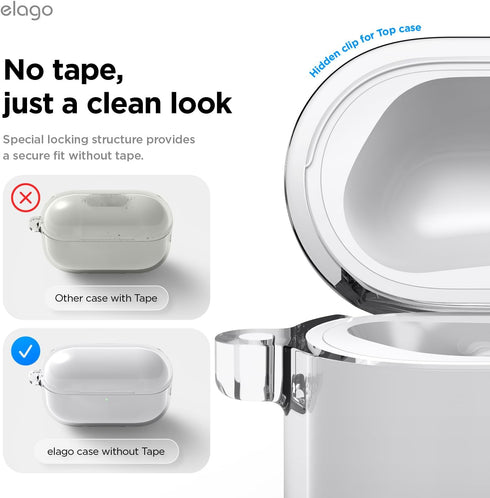 elago AirPods Pro 3 Case Clear Hang