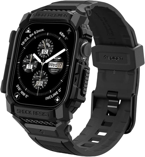 Spigen Apple Watch 10 (46mm) Band with Case Rugged Armor PRO