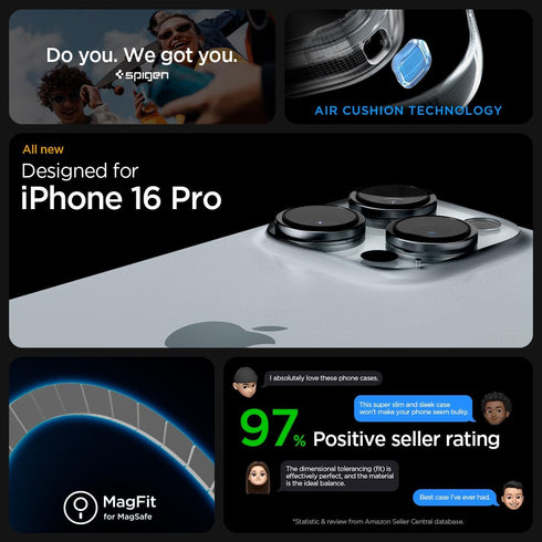 Spigen iPhone 16 PRO Case Ultra Hybrid MAGFIT FROST