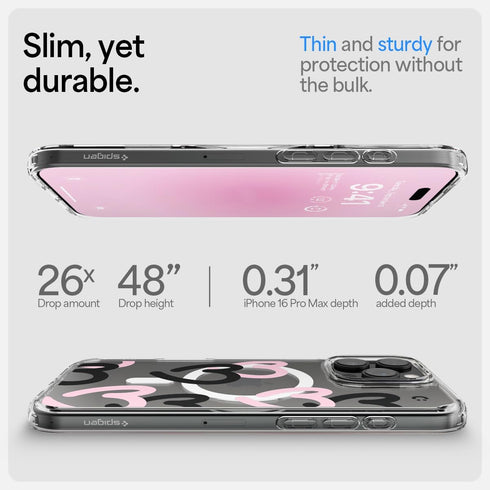 Spigen iPhone 16 Pro MAX Case Ultra Hybrid MAGFIT HEARTS