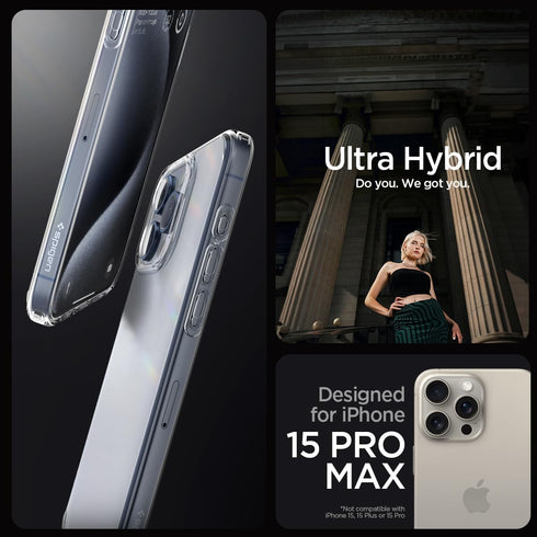 Spigen iPhone 15 Pro MAX Case Ultra Hybrid FROST
