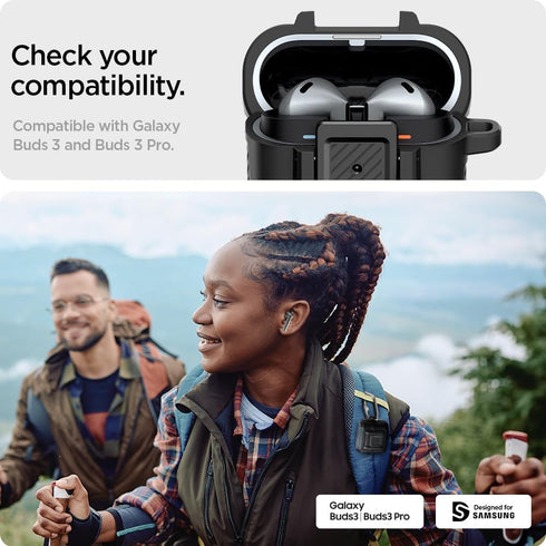 Spigen Samsung Galaxy Buds 3 / 3 PRO Case Lock Fit