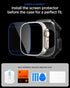 Spigen Apple Watch ULTRA (49mm) Case with Tempered Glass Screen Protector Rugged Armor