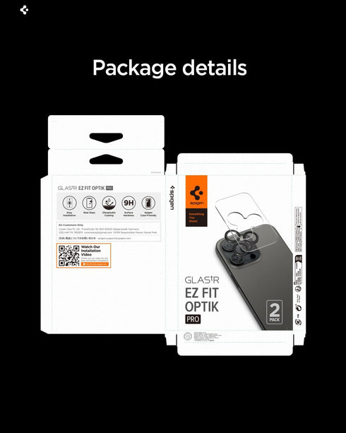 Spigen iPhone 17 Pro MAX Camera Lens Screen Protector GLAStR EZ Fit Optik PRO