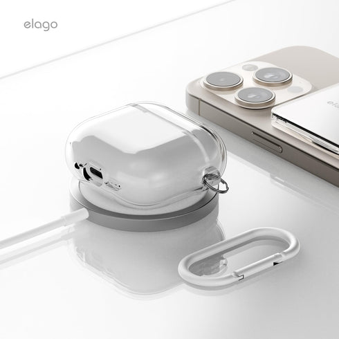 elago AirPods 4 Case Clear Hang