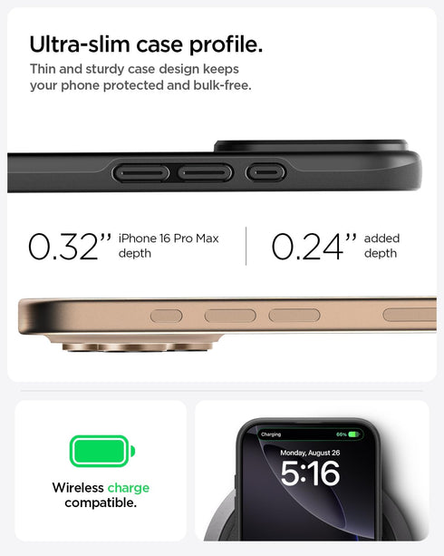 Spigen iPhone 16 Pro MAX Case Thin Fit MagFit