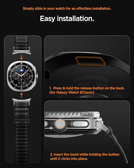 Spigen Samsung Galaxy Watch 8 Classic (46mm) Band WBF0