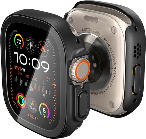 Spigen Apple Watch ULTRA (49mm) Case built-in Screen Protector Thin Fit 360