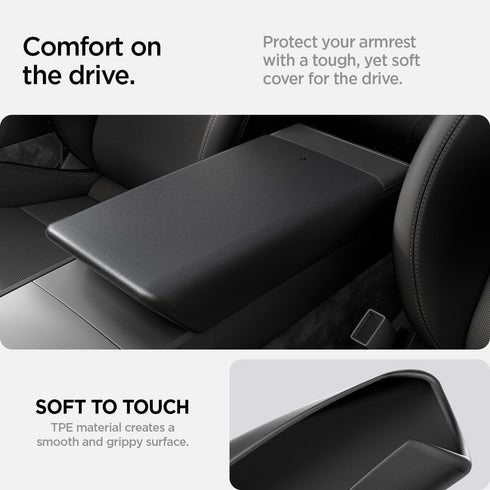 Spigen Tesla Model 3 (2025/2024) Highland / Model Y Juniper (2025 Refresh) Center Console Non-Slip Armrest Cushion Cover