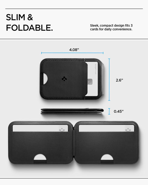 Spigen Slim Fold Magnetic Card Holder (3 Cards Tripod Stand) MagFit (BOX DAMAGE)