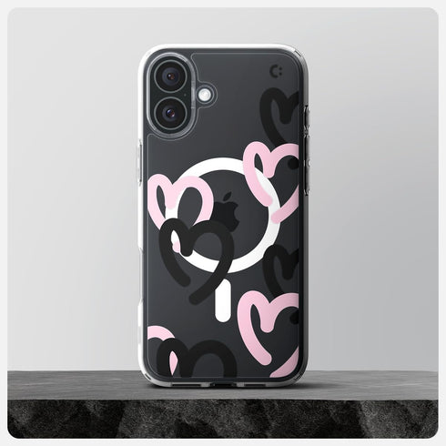 Spigen iPhone 16 Case Ultra Hybrid MAGFIT HEARTS