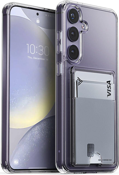 VRS Design Samsung Galaxy S24 Plus Case Cover Crystal Pickup with Card Slot
