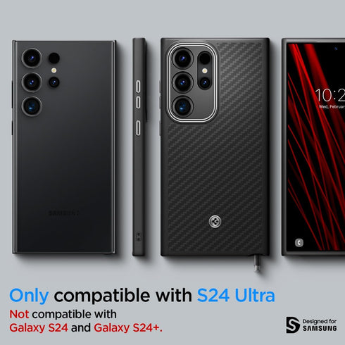 Spigen Samsung Galaxy S24 ULTRA Case Enzo Aramid Fiber MagFit