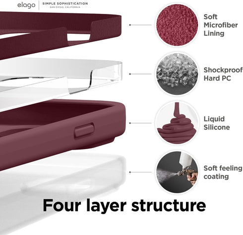 elago iPhone 14 Case Liquid Silicone