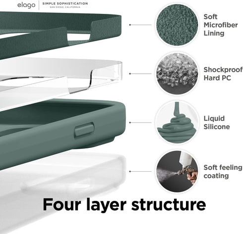 elago iPhone 14 Case Liquid Silicone