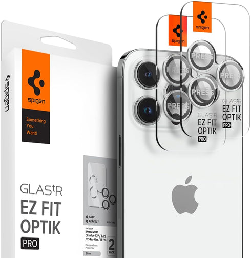 Spigen iPhone 16/15/14 Pro MAX / PRO series Camera Lens Screen Protector GLAStR EZ Fit Optik PRO