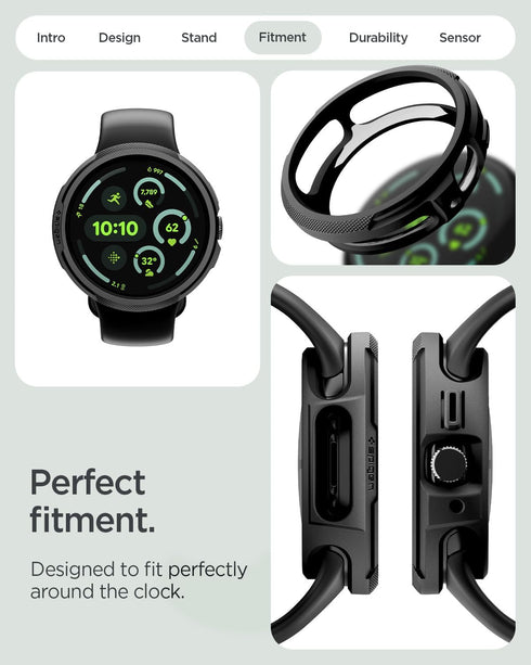 Spigen Pixel Watch 4 (45mm) Case with Charger Stand Liquid Air