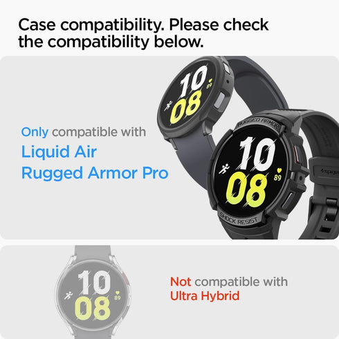 Spigen Samsung Galaxy Watch 6 (44mm) Tempered Glass Screen Protector GLAStR EZ Fit